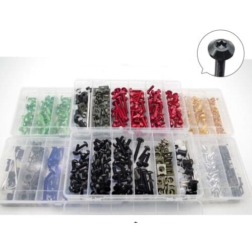 Motorcycle Fairing Bolts box set Fastener Clips Screw Nuts For aprilia sr 50 bmw f700gs yamaha jog honda cub suzuki sv650