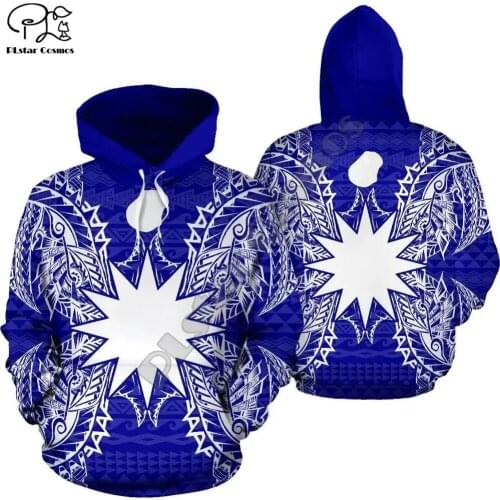 NewFashion Nauru Micronesia Island Country Flag Tribal Culture Retro Pullover 3DPrint Men/Women Autumn Colorful Funny Hoodies 32