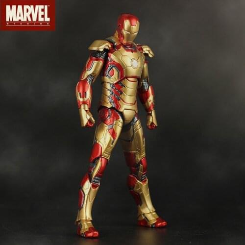 2020 New Marvel Iron Man 3 The Avengers 2 Peripherals Iron Man MK42&MK43 Model PVC Action Movable Toys for Children Gifts