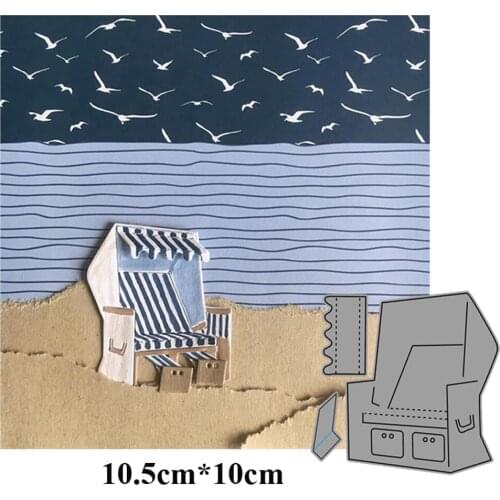 Beach Chair New Craft Metal Cutting Dies Scrapbooking Album DIY Paper Card Craft Embossing Die knife mold DIY party gift mould