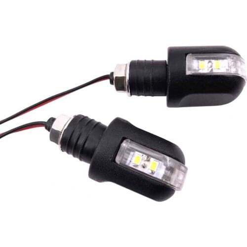 2Pcs Turning Light Univerisal Energy-saving Aluminum Motorbike Easy to Install Handle Light for Vehicle поворотники на мотоцикл
