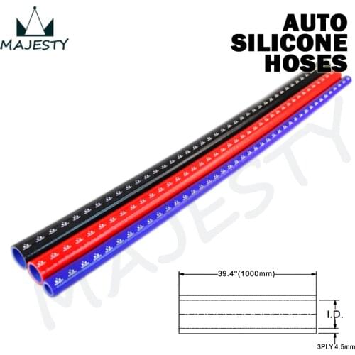 1Pcsx 2.25" / 57mm ID Straight Silicone Coolant Hose Pipe Tube L=1000mm / 1m
