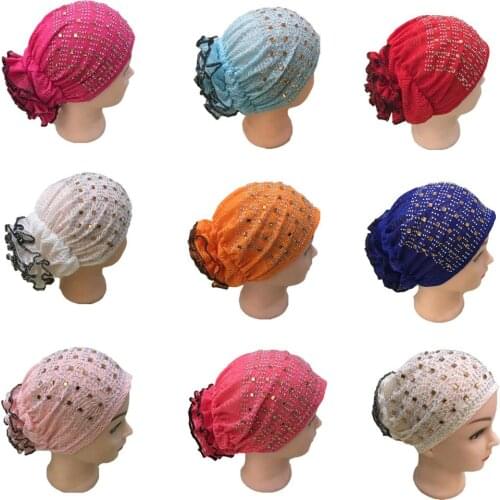 Kids Girls Chemo Cap Turban Under Scarf Hijab Head Wrap Hat Bonnet Inner Hat Ninja Hijab Islam Beanies Skullies Heascarf Bonnet