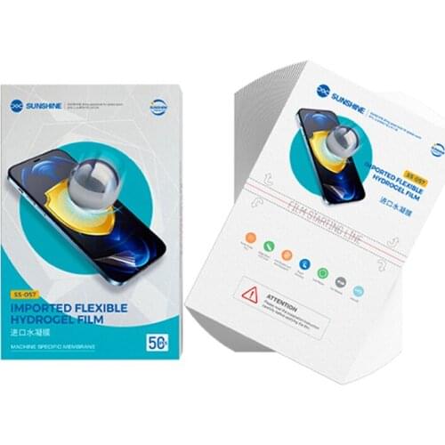 Sunshine SS-057B Anti-blue Light Flexible Hydrogel Film Anti-Fingerprint Full Stickers SS-890C Machine Cutting Front FIlm
