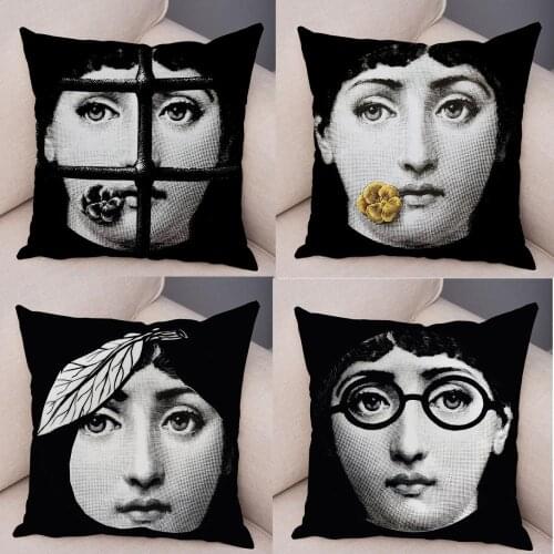 Modern Cushion Covers Vintage Style Sofa Pillowcase Linen Pillow Case 45X45cm Living Room Home Decoration