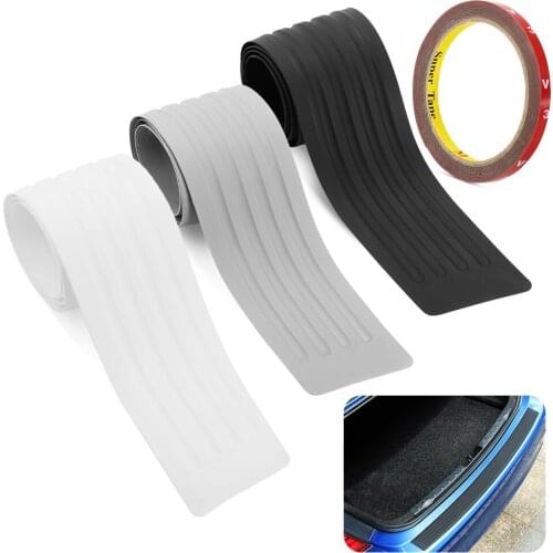 Car Rear Bumper Protector sticker Case For Skoda Octavia Yeti Roomster Fabia Rapid Superb KODIAQ Citigo KAMIQ KAROQ SCALA VISIO
