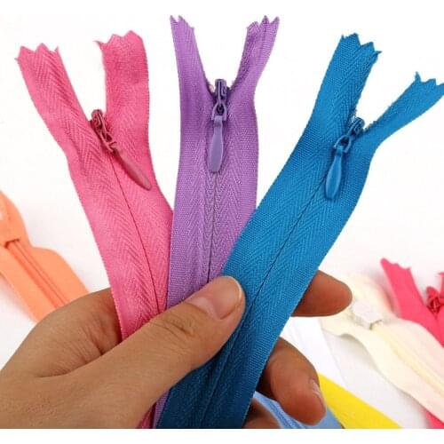 20/30/40/50/60cm Invisible Zipper DIY Nylon Coil Zipper for Tailor Sewer DIY Sewing Zippers for Garment/Bags/Home Textile