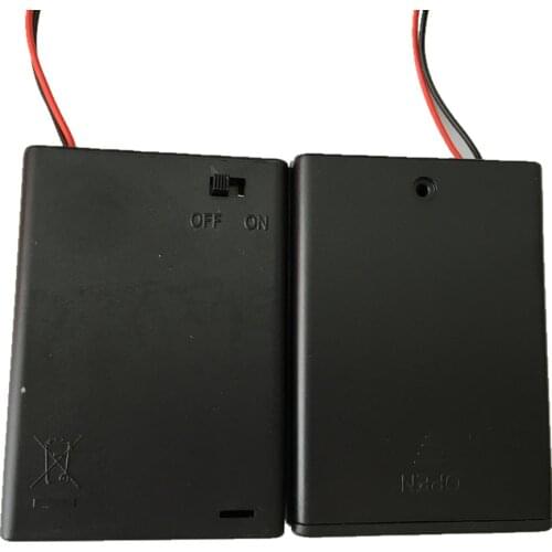 4.5V 3AA Waterproof battery holder 3XAA battery box 3XLR6 battery case 3X1.5V battery shell with ON/OFF switch/cover,300pcs/lot