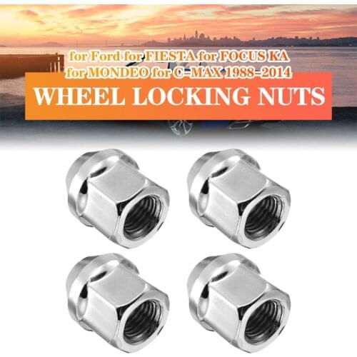 4pcs M12 x 1.5 19mm Car Nuts Alloy Wheel for Ford for FIESTA for FOCUS KA for MONDEO for C-MAX 1988-2014