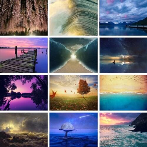 5D DIY Diamond Painting Fantasy Landscape Rhinestone Picture Full Diamond Embroidery Cross Stitch Kit Mosaic Home Decoration