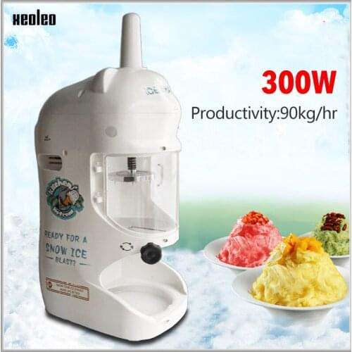 XEOLEO Ice shave machine Ice machine shaver 90kg/h Panda Ice shaver 300W White/Red/Yellow/Blue Commercial Shave Ice maker 220V