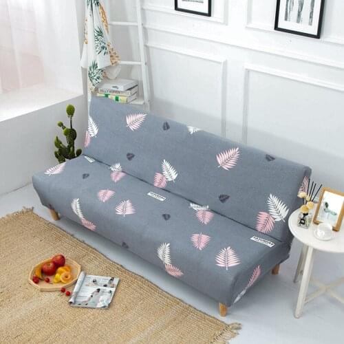 Nordic Style Armless Stretch Sofa Cover Sofa Bed Cover Elastic Slipcover Sofa Protector Furniture Covers Case for Sofa