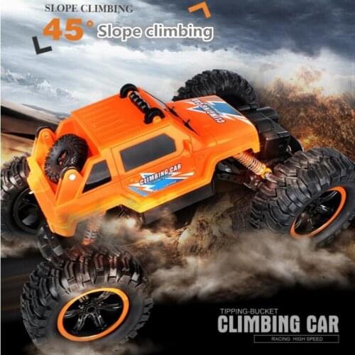 Kid gift 2.4G 30cm 4WD bigfoot tipping bucket 45 degree climb off road remote control RC stunt car model Super large RC car