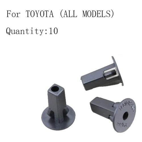 For TOYOTA (ALL MODELS) Wheel Arch Cover Fastener Clips Plastic Trim X10