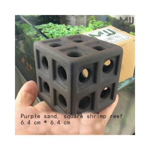 Purple sand, prawn reef, shrimp tank, aquarium beautification, shaped short scorpion, breeding