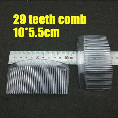 20pcs/lot 29 teeth combs,diy material,10*5.5cm plastic hair comb,fitting for hat.wedding hair accessories for briede(NO:PS31)