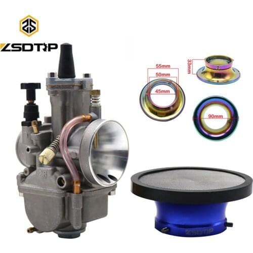 ZSDTRP 21-30mm PWK Carburador Motorcycle Carburetor with Air Filter For 50-150cc Engine For Honda for Suzuki ATV UTV Pit Bike