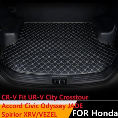 Sinjayer Car Trunk Mat Tail Boot Cargo Pad For HONDA CRV Elysion JADE Odyssey Civic Spirior XRV VEZEL City Fit Crosstour Accord