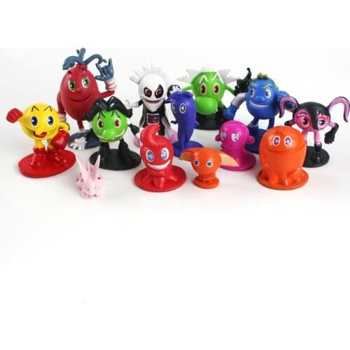 Pac- Man Cute cartoon Ghostly Adventures Action Figures Pacman Pixels Movie Figures Toys best for kid 12pcs set