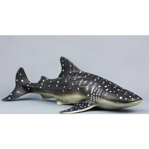 Simulation Whale shark Static Plastic toy model about 27x13cm prop decoration kids' toy gift w0552