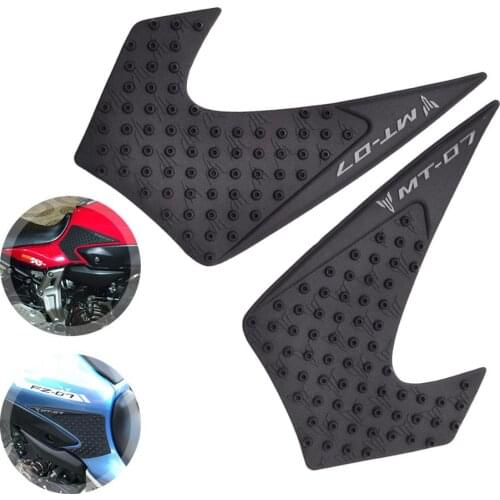 For Yamaha MT-07 MT07 MT 07 2014 2015 2016 2017 Motorcycle Tank Pad Protector Sticker Decal Gas Knee Grip Tank Traction Pad Side