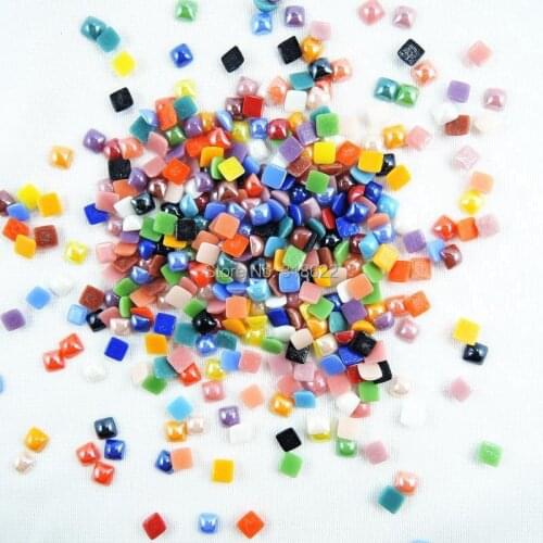New 6*6mm Square Flatback Beads Mixed 200pcs Ceramic Flat back Glass Cabochon Garment/Shoes/Bags/Nail Art/DIY phone Decor Crafts