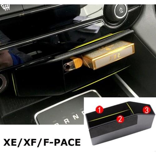 For Jaguar XE XEL XF XFL F-PACE f pace X761 2016-2019 Plastic Central Console Multifunction Storage Box Phone Tray Accessory