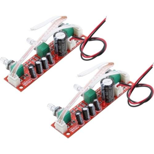 2 Pieces NE5532 Preamp Pre-amplifier Tone Board Kit Treble Bass Volume Control Module