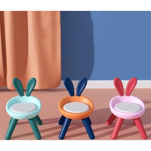 Kindergarten Students Baby Childrens Little Chair Backrest Small Bench More Plastic Non-slip Household Outdoor Seating