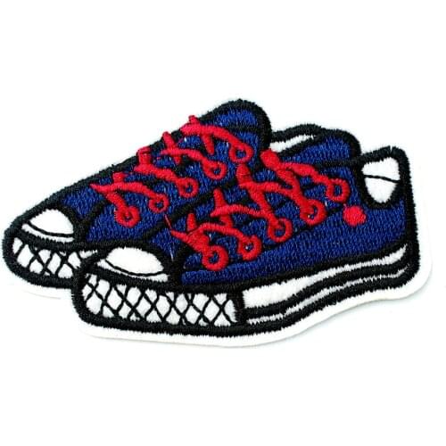 Shoes (Size:4.2x7.0cm) DIY Cloth Badges Mend Decorate Patch Jeans Bag Hat Clothes Apparel Sewing Decoration Applique Patches