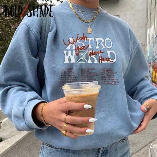 Bold Shade Indie Streetwear Sweatshirts Crewneck Vintage 90s Letter Print Y2K Hoodies Goblincore Winter Long Sleeve Sportswears