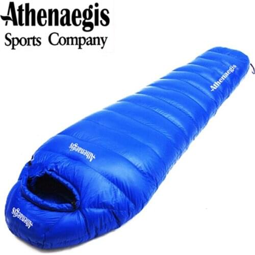 Athenaegis 800G White Goose Down Filling Can Be Spliced Mummy Ultra-Light Sleeping Bag