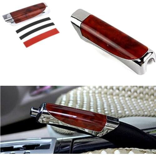 Universal Hand Brake Cover Truck Parts Auto Decoration Car Handbrake Sleeve Protective Case Anti-slip Red Carbon Fiber Style