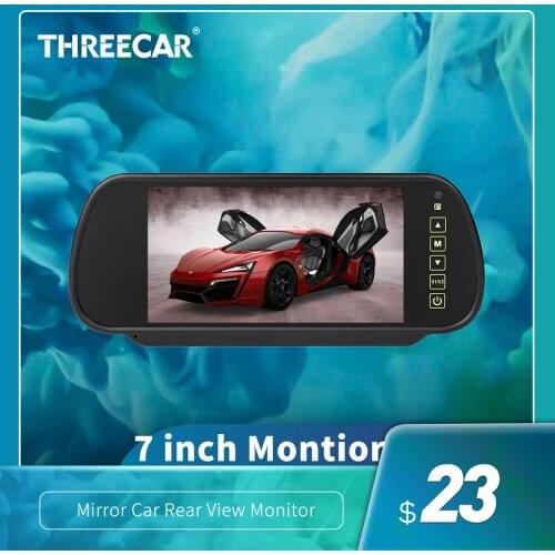 High Quality 7 inch LCD Display Rearview Mirror Car Monitor Reversing Backup Rear View Camera priority AV LED Night Vision
