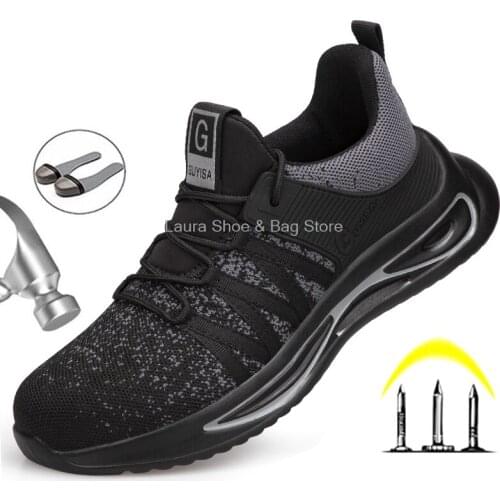 Protective Safety Shoes Mens Boots Steel Toe Cap Shoes For Men Anti-Smashing Boots Lightweight Shoes Breathable Boots For Men