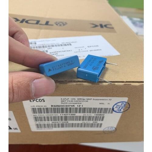 100% orginal and new B32923 X2 MKP/SH EPCOS B32923C3474K U47 K 305V 0.47UF305V 305V474 22.5MM U47K305V best qualtiy
