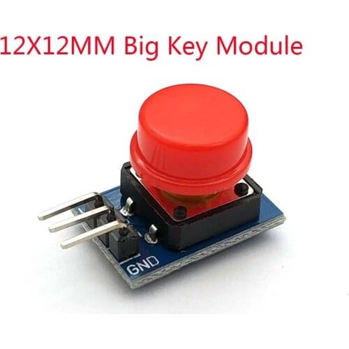 12X12MM Big key module Big button module Light touch switch module with hat High level output for uno