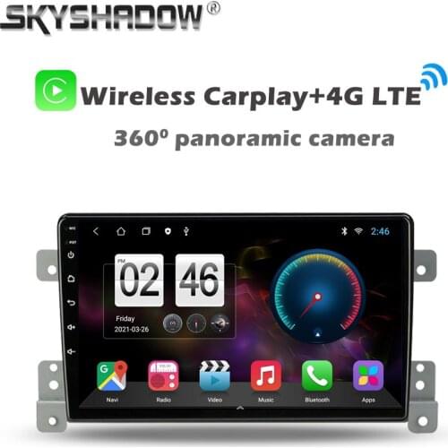 360 Panoramic Camera Carplay 6G+128GB Android 10.0 Car DVD Player GPS WIFI Bluetooth RDS Radio For Suzuki grand vitara 2007-2015