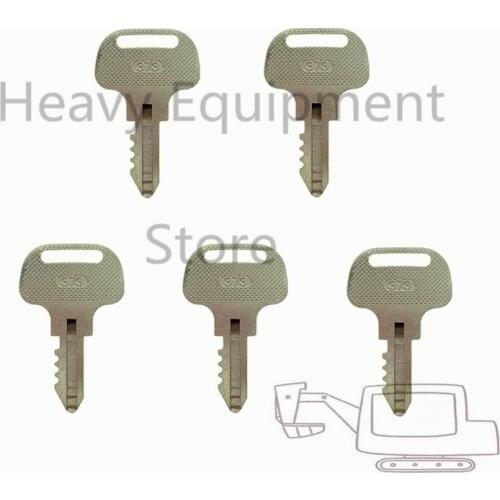 5 Pcs Front Mower Ignition Key 55364-41180 For Kubota F Series Marked 373