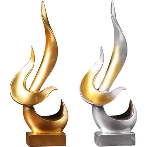 Abstract Sculpture Minimalist Art Resin Home Accessories Decorative Figurine, Hotel Bar Display Accent Statues
