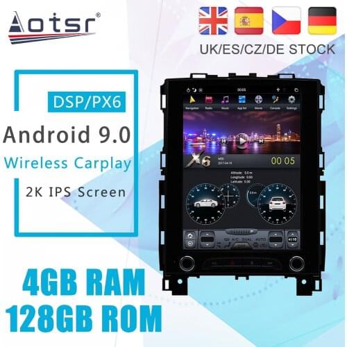 Android 9.0 128G PX6 Tesla Styel Screen For Renault KOLEOS 2016 2017 2018 Auto Radio Stereo Car Multimedia Player GPS Navigation