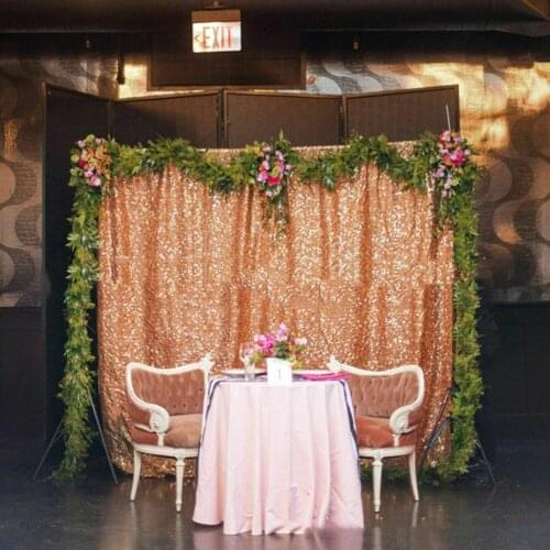 Shiny Gold Sequin Wedding Backdrop Curtain Birthday Party Baby Shower Event Decor Photography Fabric Curtain Panel Photo Props