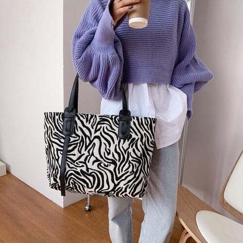 Leopard Zebra Large Tote bag 2021 Fshion New High-quality Fashion Womens Designer Handbag High capacity Shoulder Messenger Bag