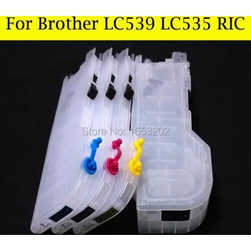 4 Pieces/Set For Brother DCP-J100x J200 MFC-J200 J105 Printers With LC539 535 Ink Cartridge For Brother