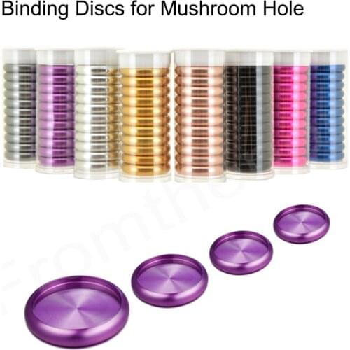Fromthenon 11pcs Aluminium Alloy Mushroom Discs Notebook and Journals Book Binding Binder Rings Office Accessories Stationery