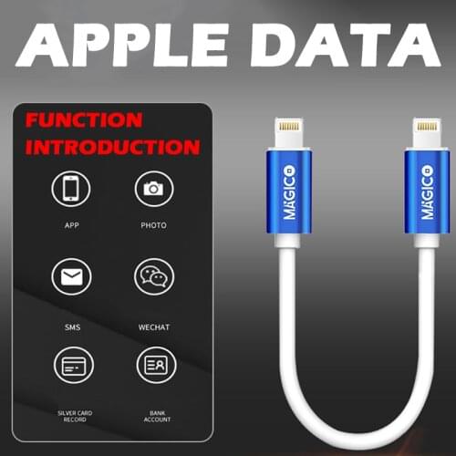 MAGICO iTransfer Lightning To Lightning OTG Cable Data Picture File Transfer Easy Copy For iPhone 8-12 Pro ipad