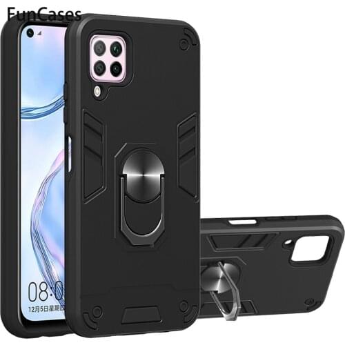 Magnet Hard PC Shell For capinha Huawei Nova 7i Hoesje Positivo sFor Huawei capa Nova 6 SE P40 Lite Soft TPU Cases Ring Armor