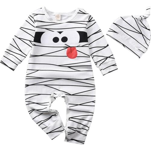 Fashion Baby Boys and Girls Clothes 2pcs Clothing Suit Childrens Mummyl Printed Khaki Three-dimensional Hat Long Sleeve Suit