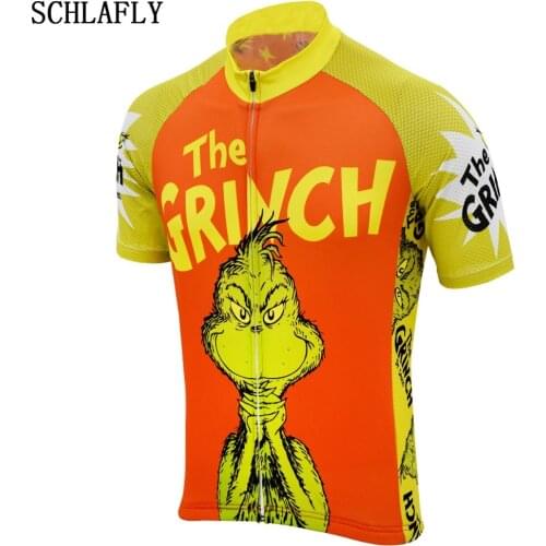 Cartoon cycling jersey short sleeve creative bike wear Anti-sweat jersey road jersey summer cycling clothing schlafly