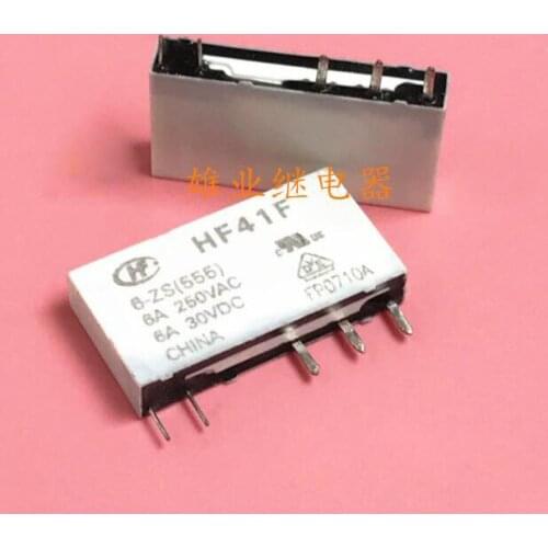 NEW 6V relay HF41F 6-ZS HF41F-6-ZS HF41F-6V-ZS HF41F6ZS 6VDC DC6V 6V 6A 250VAC 5PIN